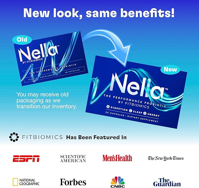 Nella Gut Health Supplements for Women (30 Capsules), 3 Strains,