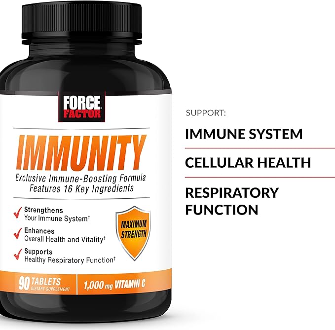 FORCE FACTOR Immunity, Immune Support Booster 1000mg of 90 Count 2)