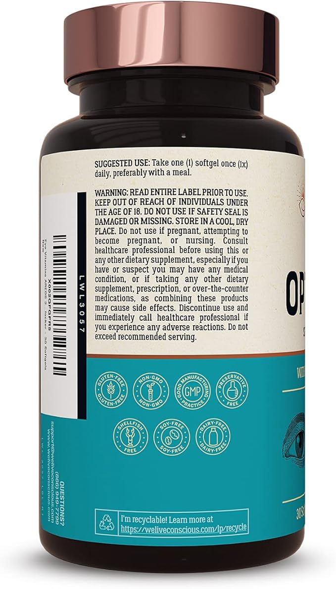 Live Conscious Eye Vitamins Select AREDS 2 Ingredients (2 Pack)