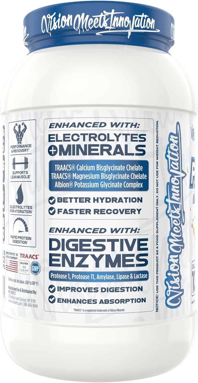 VMI Sports | Protolyte Whey Isolate Protein Powder | Low-Calorie Whey Protein Powder for Weight Loss | Protein Powder for Muscle Gain | Non-GMO (Snickerdoodle, 1.6 Pounds)