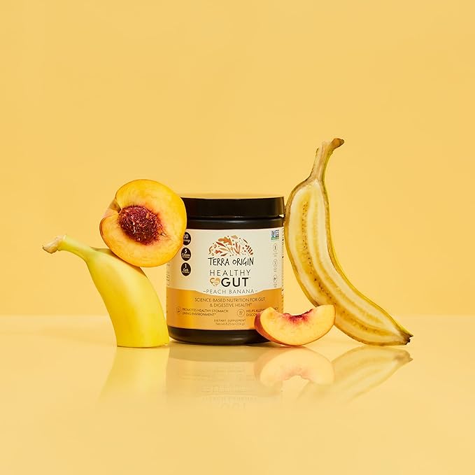 TERRA ORIGIN Healthy Gut Peach Banana 30-Servings with