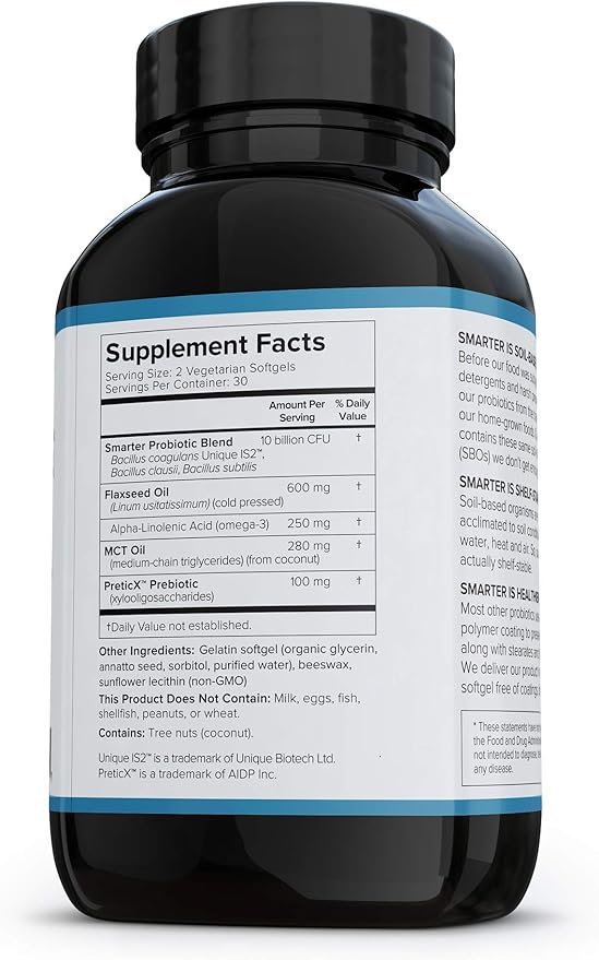 Smarter Gut Health Probiotics 10 Billion (180 Servings)