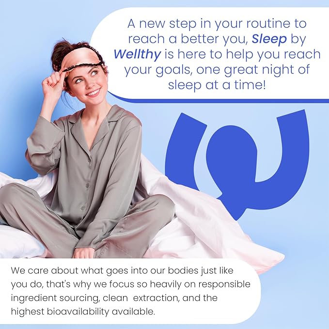 Wellthy Night Time Fat Burner - Weight Loss Pills for Women - Vitamin B6, Ashwagandha & Melatonin - Nighttime Fat Burner for Women - Belly Fat Burner - Natural Weight Loss Supplements for Women, 60ct