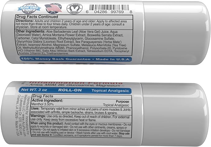 AcuPlus Roll-on Pain-Relieving Formula 3 FL (1 Pack)