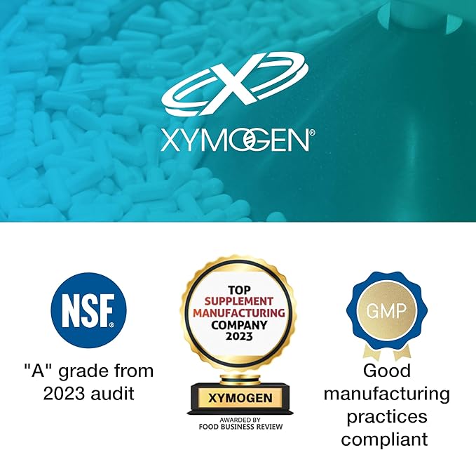 XYMOGEN L-Theanine - Patented Suntheanine L theanine 400mg Per Serving - Amino Acid Supplement to Support Calm + Relaxation without Drowsiness, Liver Health (120 Capsules)