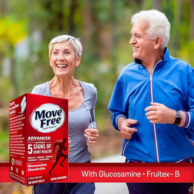 Move Free Advanced Glucosamine Chondroitin + 200 Tablets (100 Servings)*