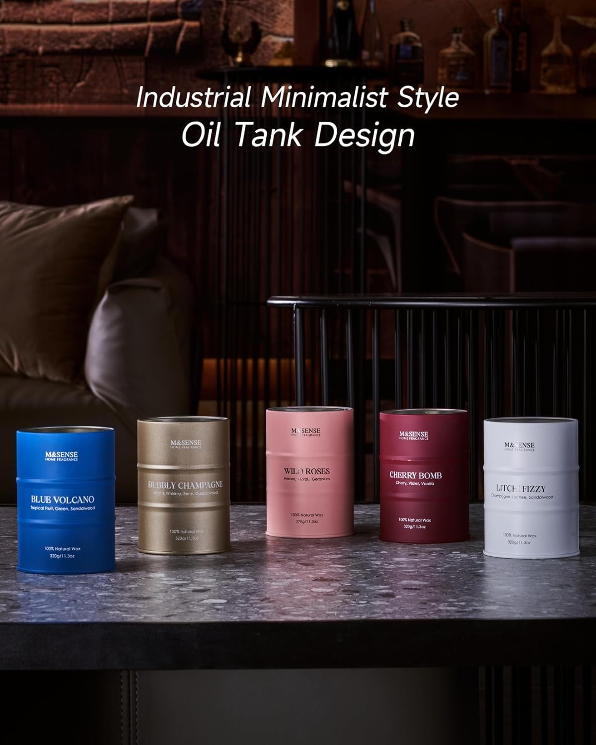 M&SENSE Lavender Soy Candles for Home Scented 11.6oz 70 Hour Long Burning, Aromatherapy Candle for Stress Relief Meditation Relaxing, Appreciation Gifts for Mom Teacher Friends