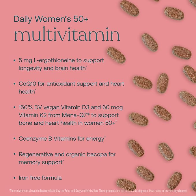 True Grace Daily Women’s Multivitamin 50+ 60 Easy-to-Swallow 30 Servings