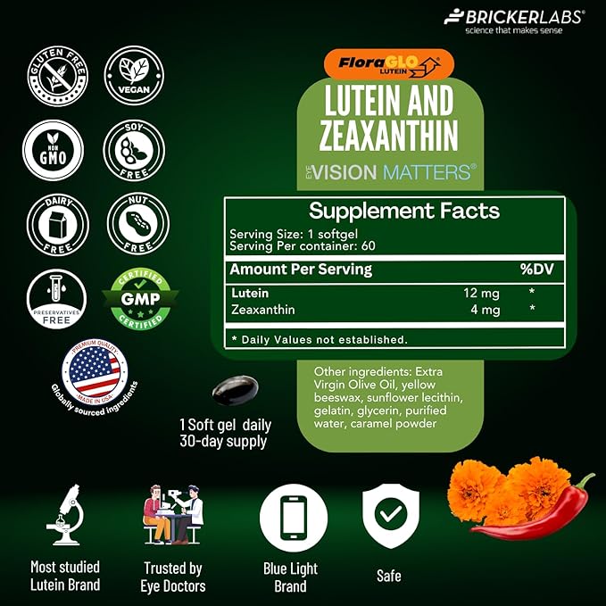 Vision Matters Eye Health Vitamins, Natural 60 Softgels