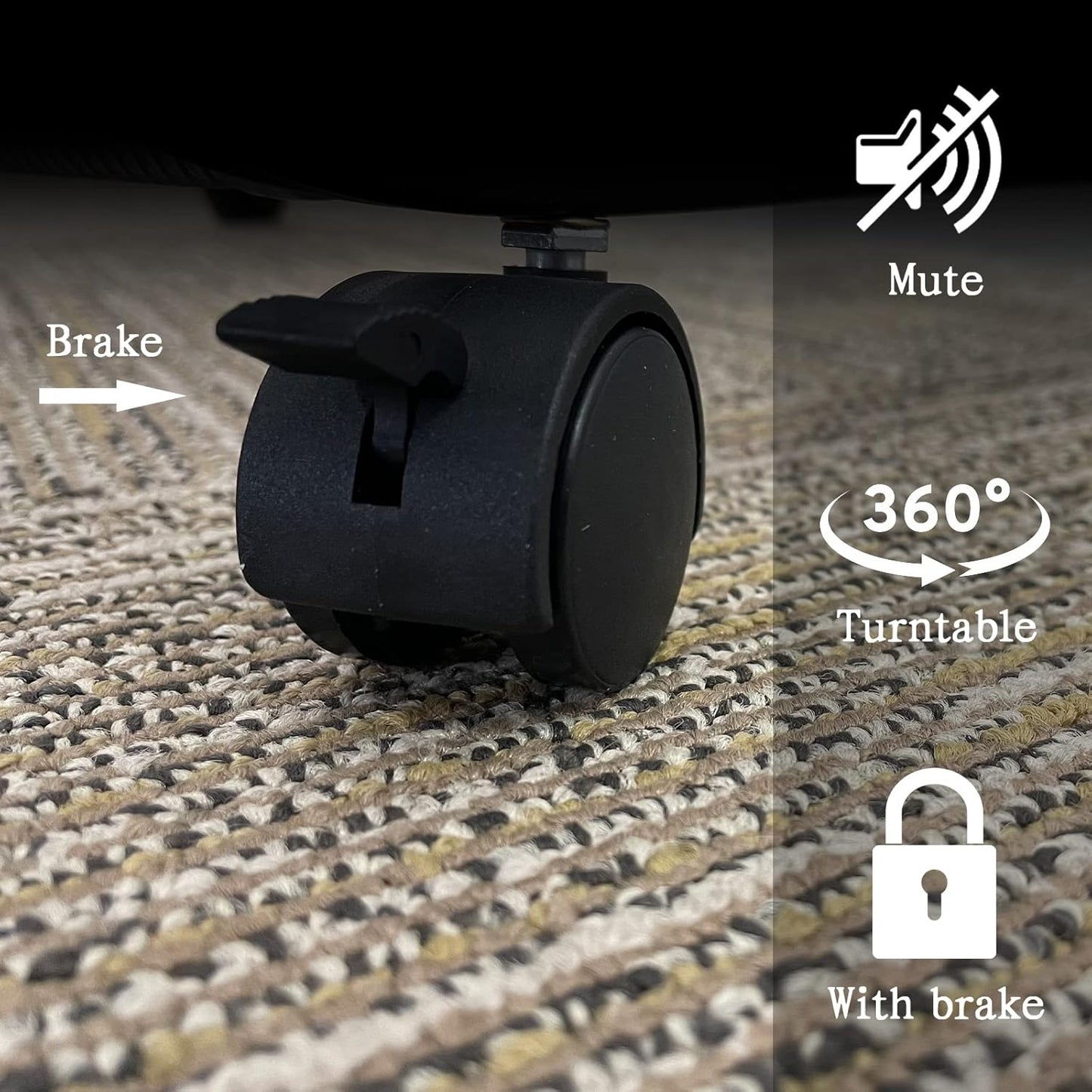 TONGMO Magazine Rack: Floor-Standing 4-Layer with Wheels, Brochure Display Stand, High-hardness metal for Exhibitions, Office, and Any Organization Requiring Information Display(Black)