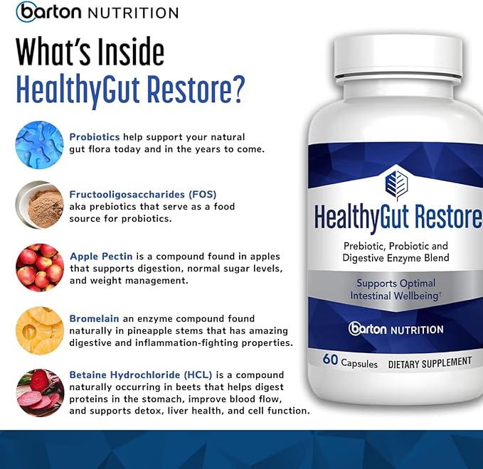 HealthyGutSupport+ - Gut Health and Immunity 60 Doctor-Formulated