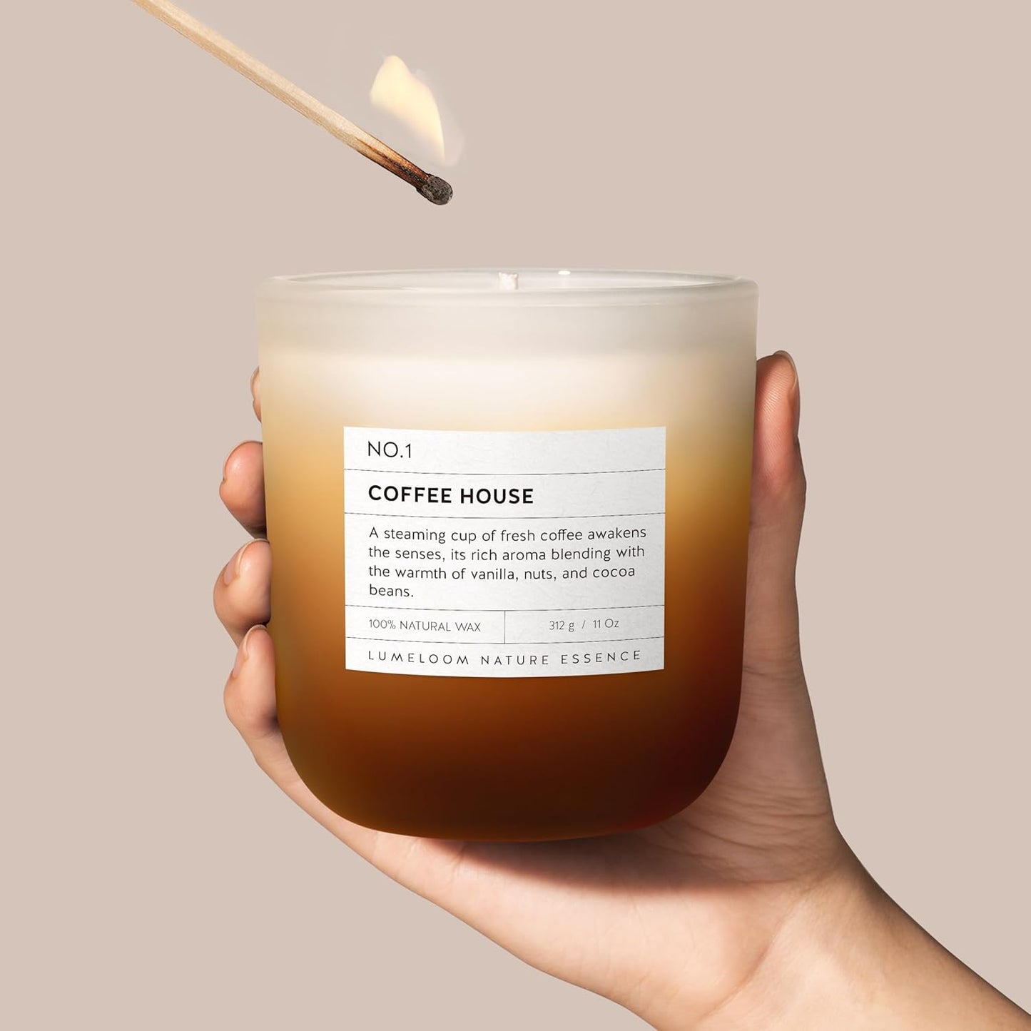 Coffee House Scented Candle, 11oz Aromatherapy Soy Wax Candles for Home Scented, Long Lasting, Coffee Lover Gifts for Women, Men, Friends, Housewarming, Birthday, Relaxation & Stress Relief