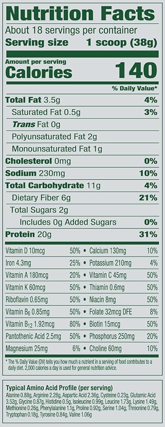 Vega Organic All-in-One Vegan Protein Powder, Berry - Superfood Ingredients, Vitamins for Immunity Support, Keto Friendly, Pea Protein for Women & Men, 1.5 lbs (Packaging May Vary)