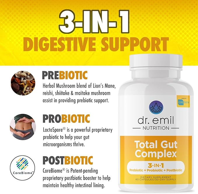 DR. EMIL NUTRITION Total Gut Health Complex 60 Capsules