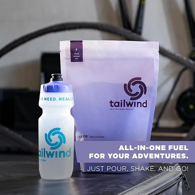 Tailwind Nutrition Endurance Fuel, Sports Drink Powder Mix with Electrolytes, Non-GMO, Free of Soy, Dairy, and Gluten, Vegan, Naked Unflavored, 30 Servings