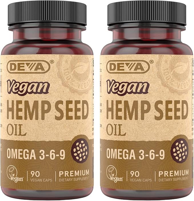 DEVA Vegan Vitamins Hemp Oil 3 6 6 9-90 9-90 Vegan 2)