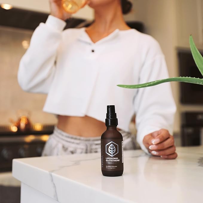 Terra Health Essentials - Liposomal Glutathione - Supports Immunity, Skin, Hair, and Healthy Aging - Maximum Absorption Glutathione Supplements - 30 Day Supply