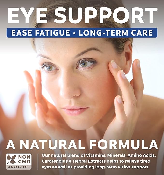 Lutein Eye Vitamins (Non-GMO) Vision Support 60 Capsules