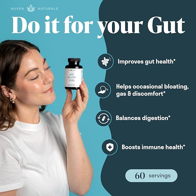 All-in-One Gut Health w/Probiotics, Prebiotics, Digestion-Supporting