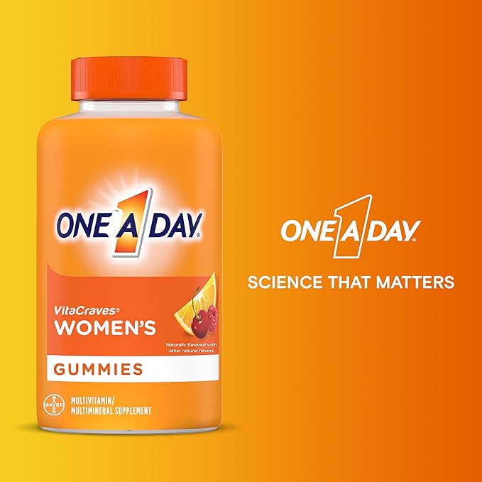 One A Day Women’s Multivitamin Gummies, Multivitamin For Women with Vitamin A, C, D, E and Zinc for Immune Health Support*, Calcium & more, 170 count