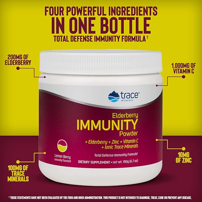 Trace Minerals | Elderberry Immunity Powder 6.7 oz
