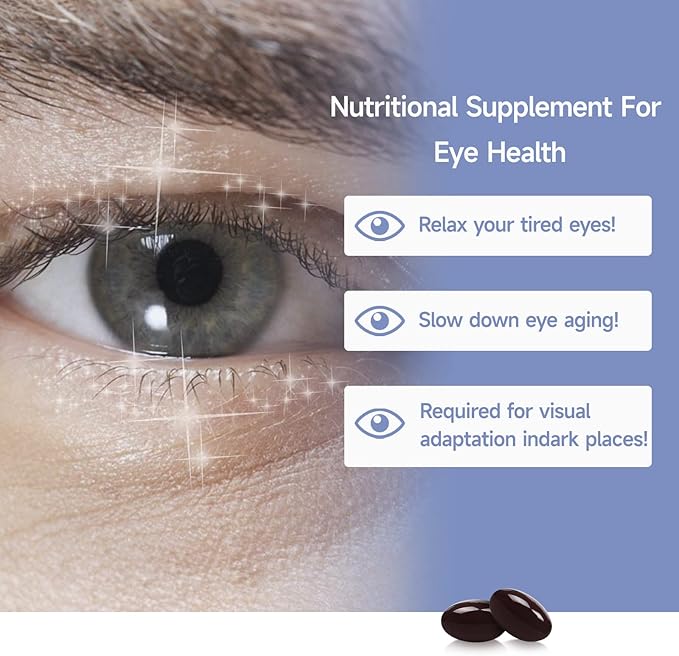 Eye Vitamin Lutein Astaxanthin Capsule–Eye Vitamins 6mg Lutein 20mg Zinc 8.5mg Selenium 40ug and B1, B2, B2, E