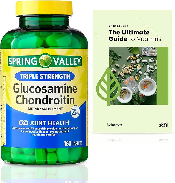 Spring Valley Triple Strength Glucosamine Chondroitin 160 Count (80 Days (2 Items)
