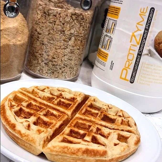 Metabolic Nutrition, Protizyme, 100% Whey Protein Powder, High Protein, Low Carb, Low Fat Whey Protein, Digestive Enzymes, 24 Essential Vitamins and Minerals, Butter Pecan Cookie, 2 Pound (26 ser)