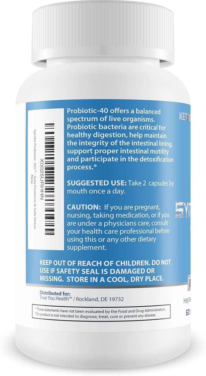 Symbi-Probiotic 365 Keto Probiotic Health Support - Probiotic Life Energy & Gut Support - Health Starts in The Gut - Healthy Symbiotic 365 Daily Probiotic - Inspired by Dr Sebi Products & Sebi Detox