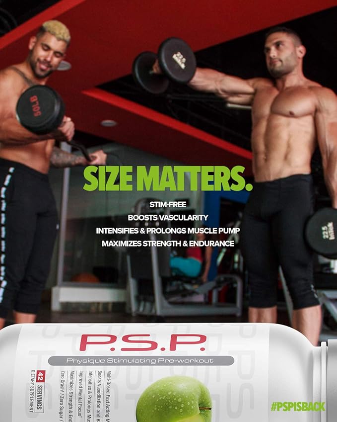 Metabolic Nutrition P.S.P. Physique Stimulating PreWorkout 672g Zero Sugar Caffeine Free (Lemonade)