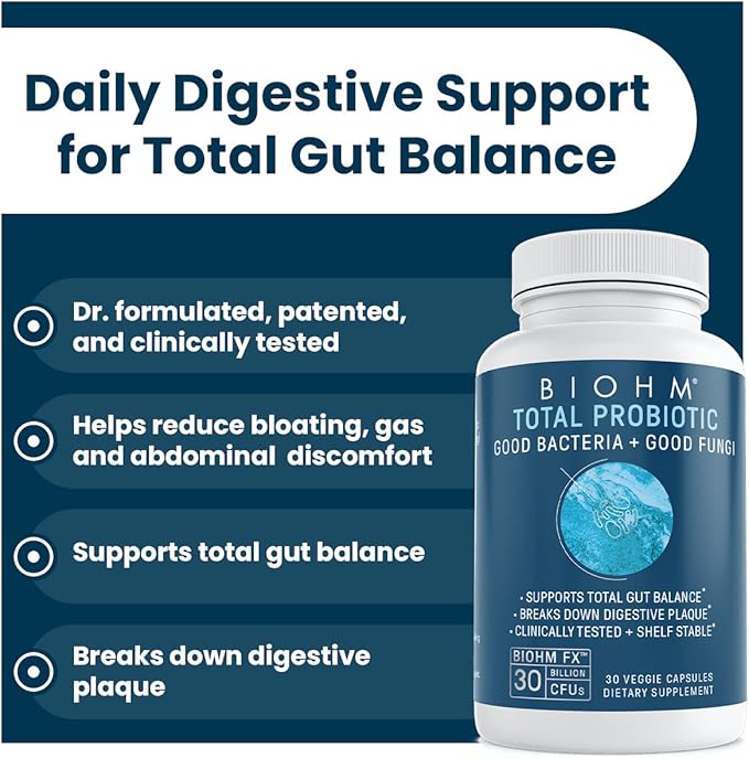 BIOHM Ultimate Gut Health Bundle, at-Home 30B CFU 30-Day Supply