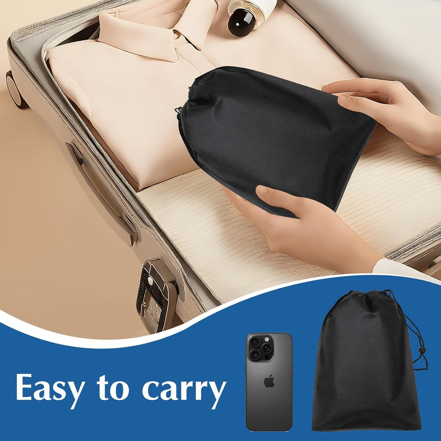 Blackout Window Cover, Portable DIY Window Blinds,Travel Window Blackout Curtains for Baby Nursery, Bedroom, Dorm Room and Media Room (Black 118"x57")