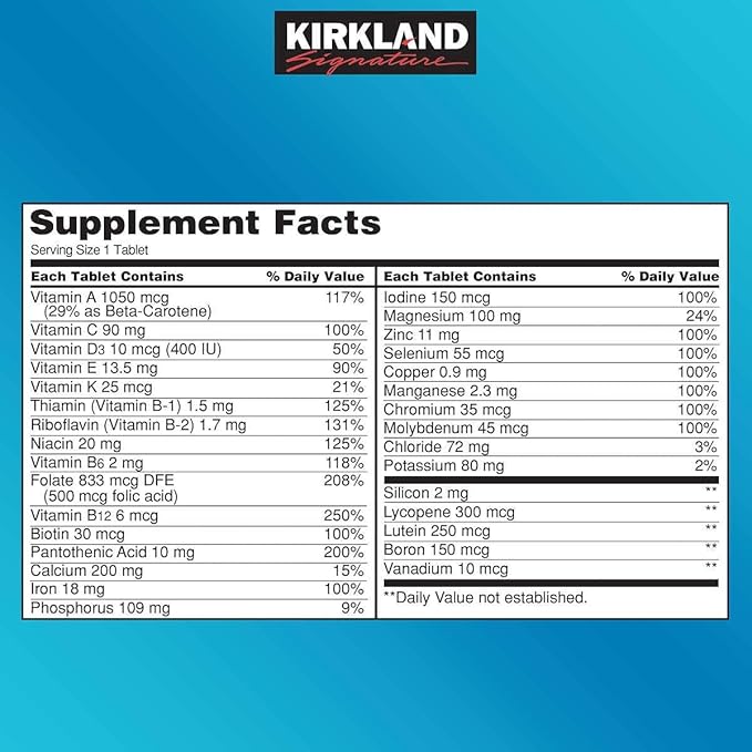 Signature Daily Multi Vitamins & Minerals 500 Tablets