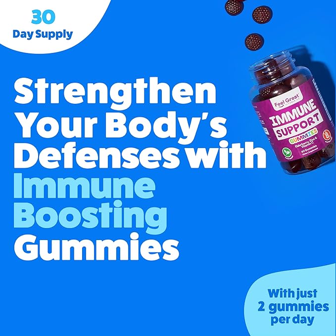 Feel Great Immunity Support Gummies 60 Gummies