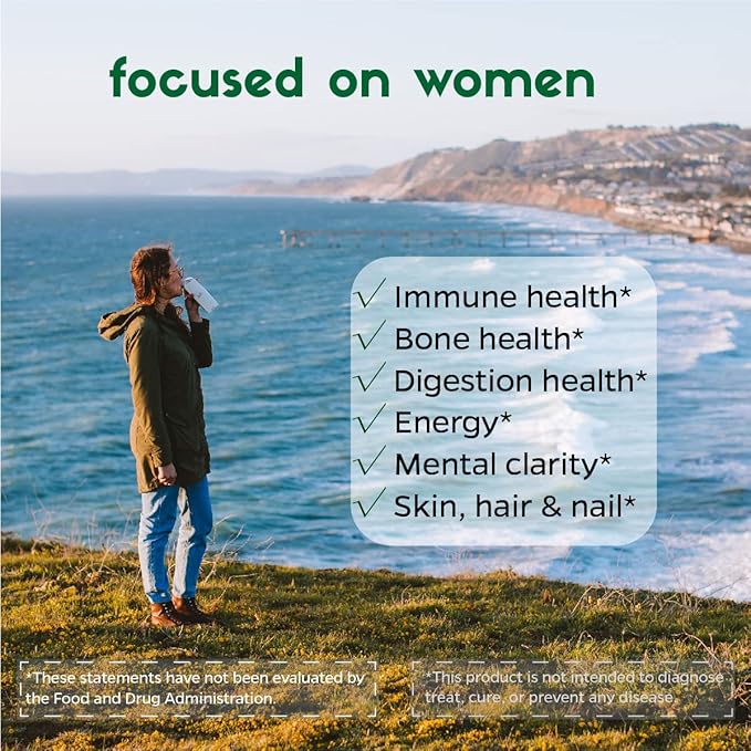 Zenkgo Women's Vitamins + Probiotics 25B B6, B12, B12, Vegan D3, K2 K2 (MK-7), (MK-7), Folate, Superfoods(60Ct/30Day)