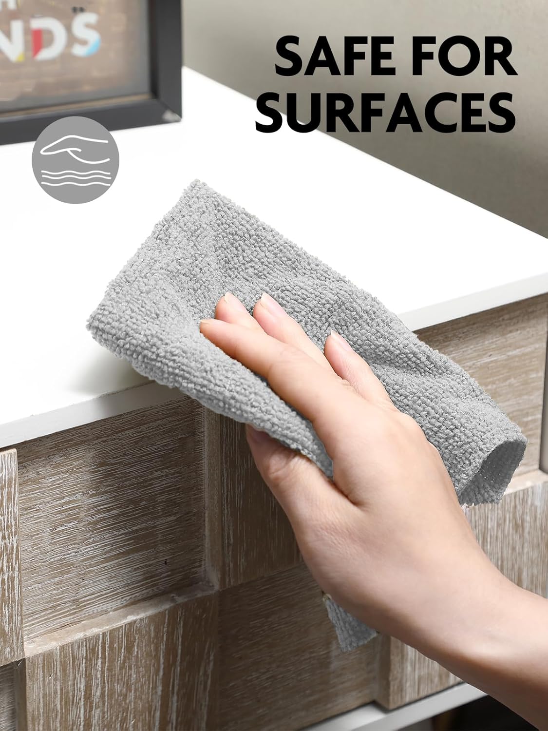 Fantasticlean Microfiber Cleaning Cloth Roll -150 Sheets, Tear Away Microfiber Towels, 12" x 12", Reusable Washable, Ultra Absorbent Dish Rags for Car, Home, Garage or Shop (Pink and Grey)