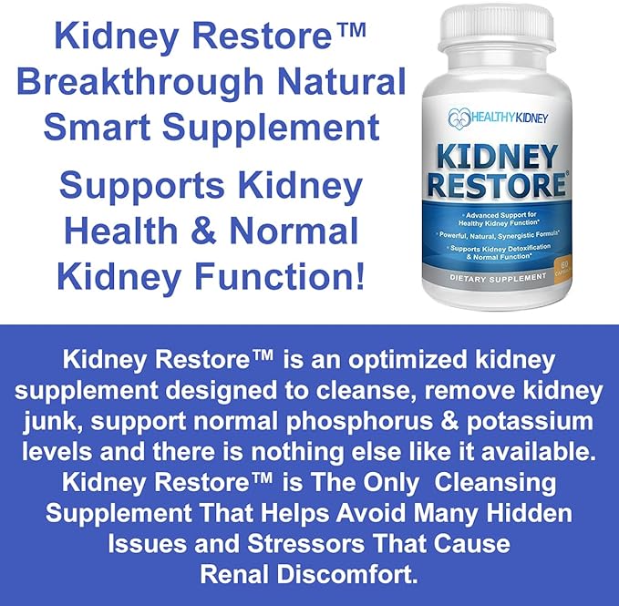 3 Pack Natural Kidney Cleanse to Support Kidney Function and Detox, Advanced Formula Can Help Boost Kidney Health, Daily Health Supplement Pills, 60 Capsules