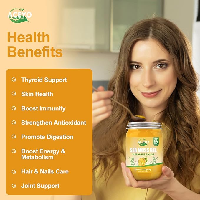 ACEYO (12 OZ Irish Sea Moss 102 Vitamins