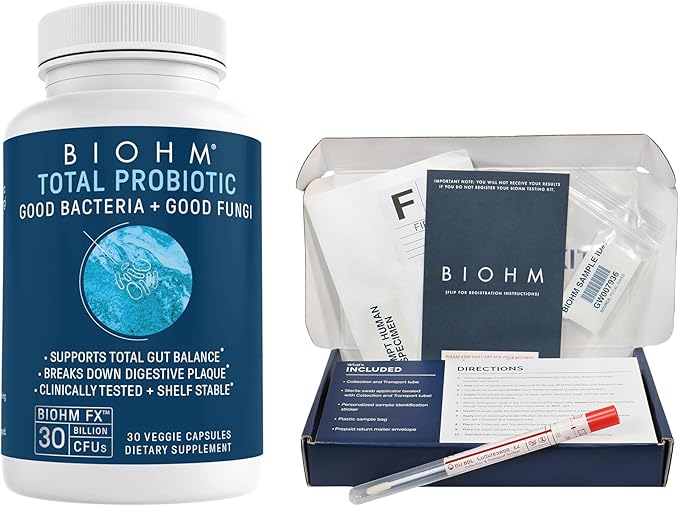 BIOHM Ultimate Gut Health Bundle, at-Home 30B CFU 30-Day Supply