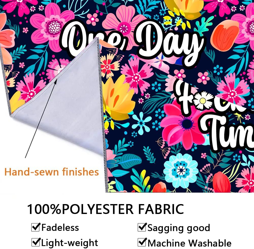 ADDWel Blacklight Floral Tapestry, Hippie Flower Tapestry Glow In The Dark, UV Reactive Black Light Upright Posters Wall Hanging for Bedroom Dorm Living Room Backdrop Decor