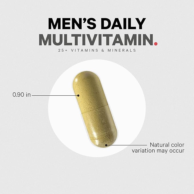 Codeage Men’s Daily Multivitamin Supplement, 25+ Vitamins & Minerals For Adults, Organic Whole Foods Vitamins For Men, Vitamin A, B Vitamins, Vitamin C, D, E, K, Probiotic, Zinc, Omega-3, 120 Capsules