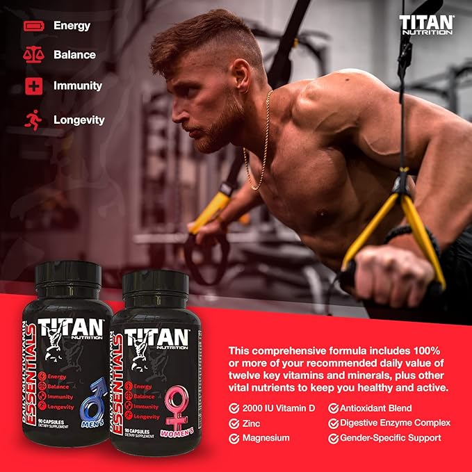Titan Nutrition Essentials Women’s Daily Multivitamin, 180 Ct