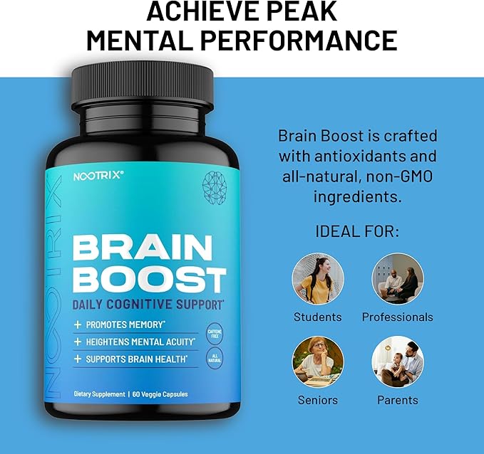 Brain Boost Nootropic Supplement 60 Capsules