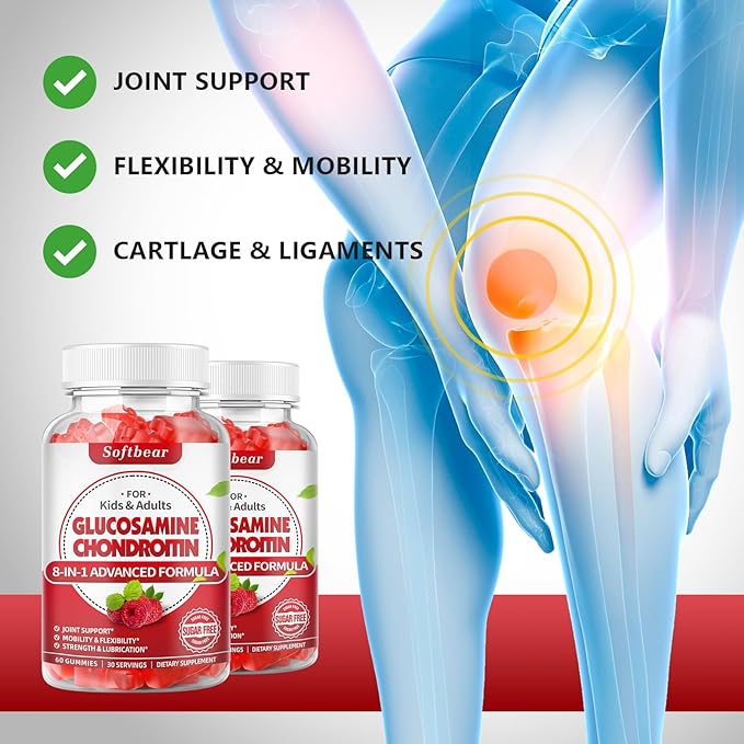 Glucosamine Chondroitin Gummies Sugar Free, Extra 120 Count