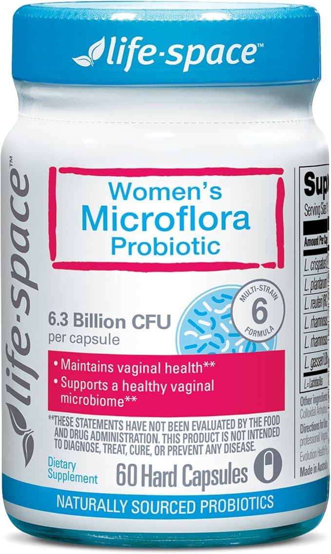 Life-Space Probiotic for Women, Support Healthy 6.3 Billion 60 Capsules