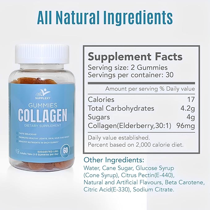 Collagen Gummies - Healthy Nutrients Hair 60 Gummy