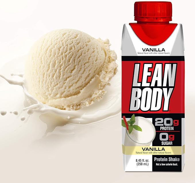Lean Body Ready-to-Drink Vanilla Protein Shake, 20g Protein, 0 Sugar, 22 Vitamins 4)