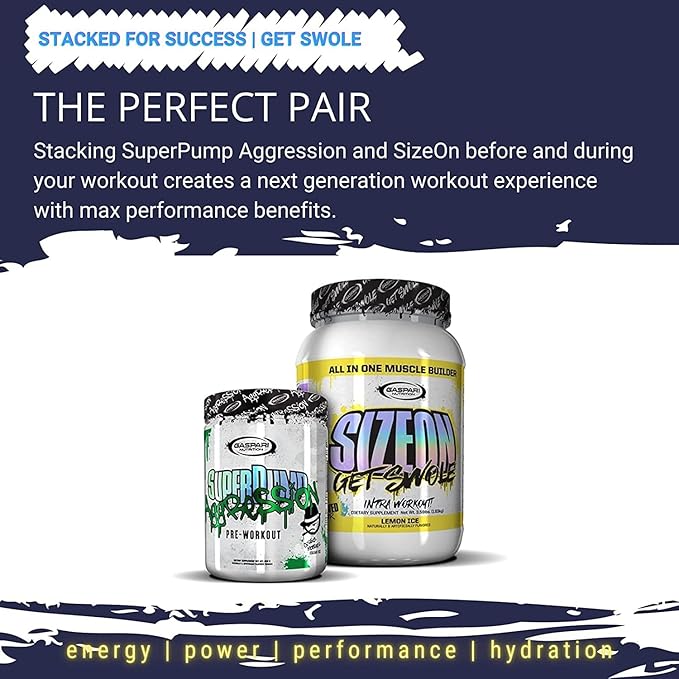 Gaspari Nutrition SizeOn, The Ultimate Hybrid Intra-Workout Amino Acid & Creatine Formula, Increased Muscle Volume & Muscle Recovery (3.59 Pound, Orange Cooler)