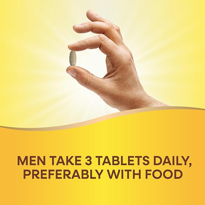 Nature’s Way Alive! Men’s Max3 Potency Multivitamin, Supports Energy Metabolism*, Heart & Muscle Function*, with Methylated B12 and Folate, Gluten-Free, 90 Tablets (Packaging May Vary)