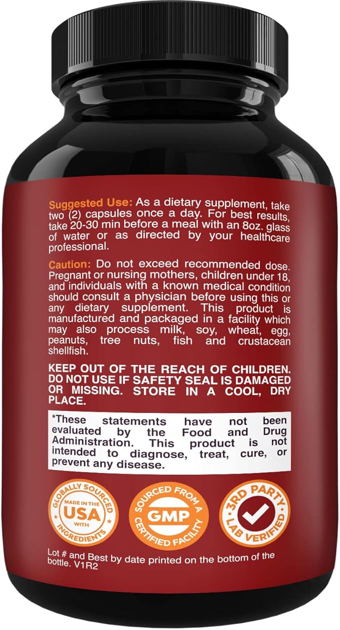 Nitric Oxide Booster Complex with L-Arginine & L-Citrulline – Amplifier for Increased Endurance – Powerful Antioxidant – Weight Loss Support Vitamin for Men Women Teens